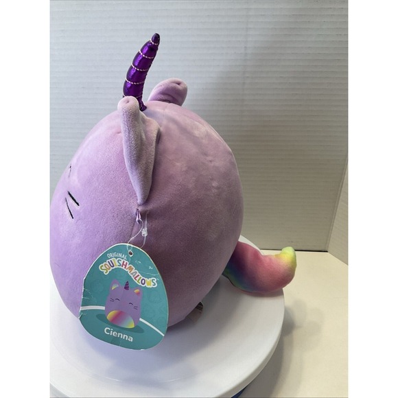Squishmallows Cienna The Caticorn Unicorn Cat‎ 8" Kellytoy Plush New with Tags - Picture 3 of 8